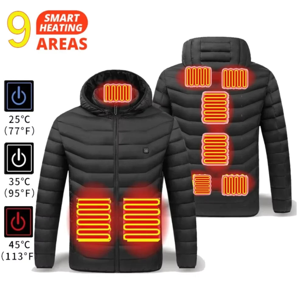 Doudoune Chauffante Homme 21 Zones – Imperméable & Hiver