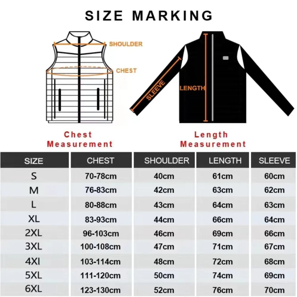Doudoune Chauffante Homme 21 Zones – Imperméable & Hiver