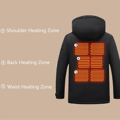 Veste Chauffante Hiver 9 Zones – Rechargeable & Résistante à l’Eau