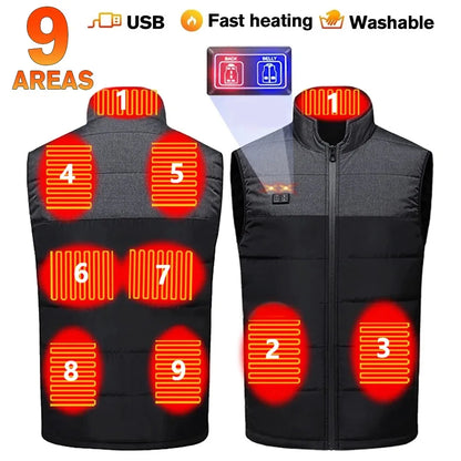 Doudoune Chauffante Homme 21 Zones – Imperméable & Hiver