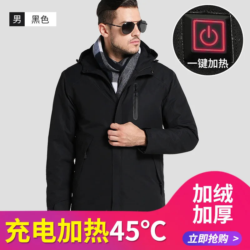 Veste Chauffante Homme Rechargeable – Imperméable & Respirante