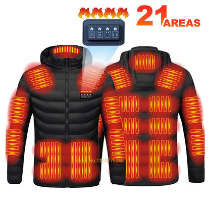Doudoune Chauffante Homme 21 Zones – Imperméable & Hiver
