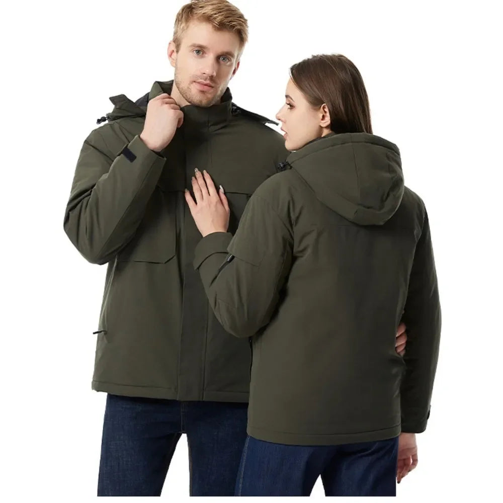 Veste Chauffante Homme 9 Zones – Hiver, Outdoor & Sport