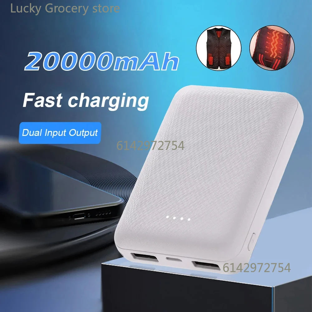 Batterie Portable 20 000mAh – Pour Vêtements et Accessoires Chauffant