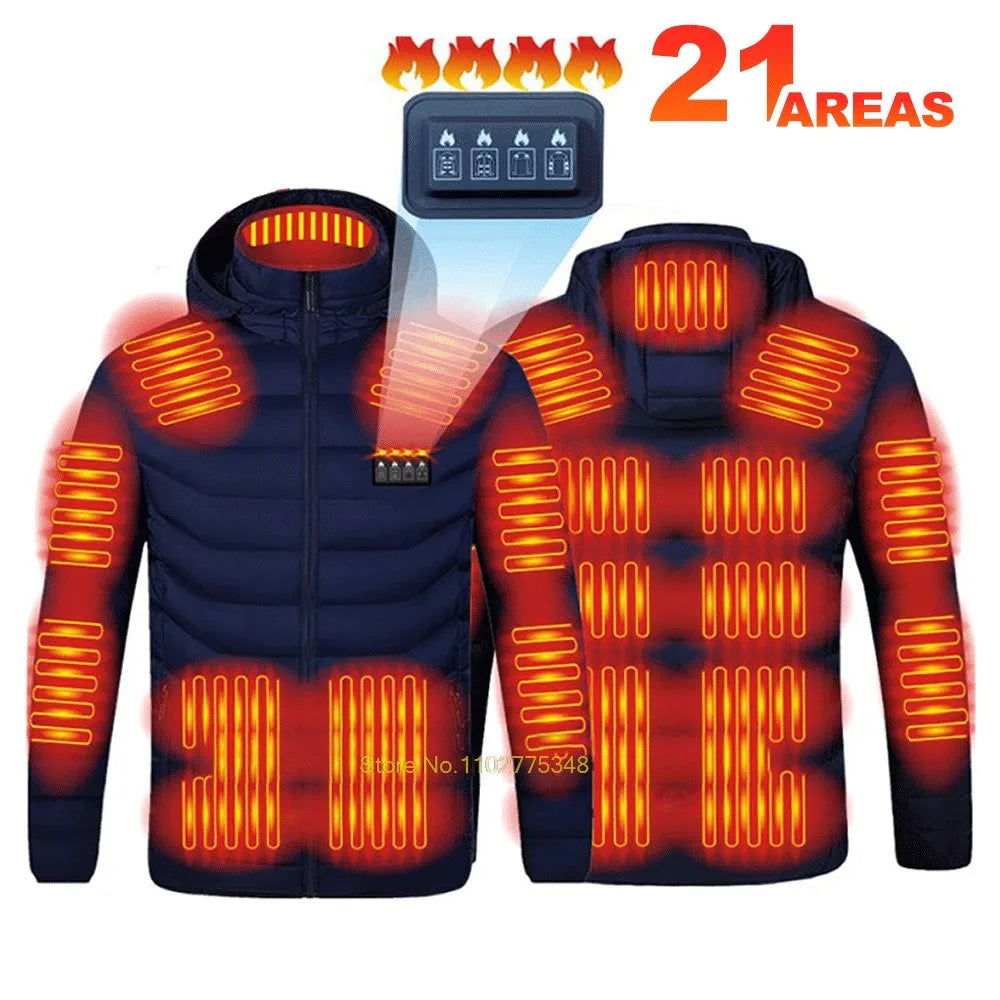 Doudoune Chauffante Homme 21 Zones – Imperméable & Hiver