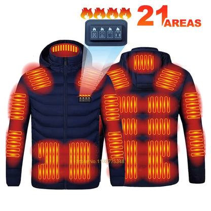 Doudoune Chauffante Homme 21 Zones – Imperméable & Hiver