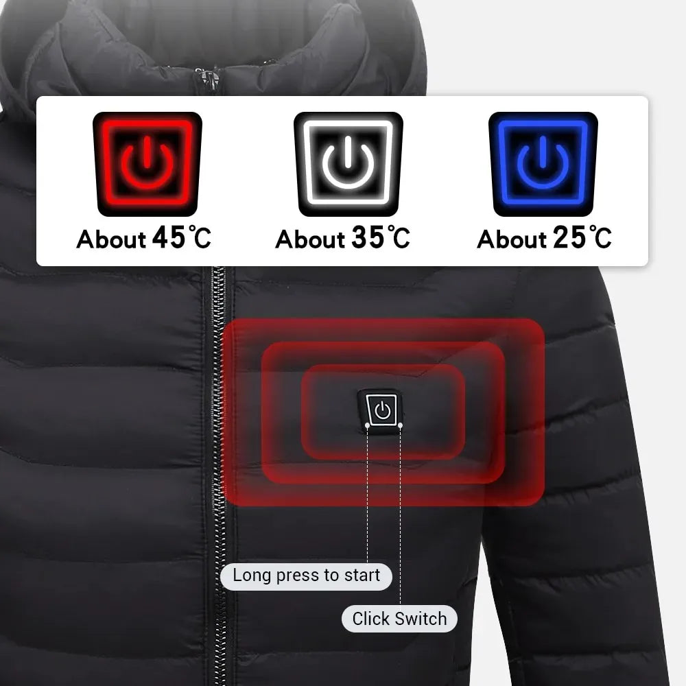 Doudoune Chauffante Homme 21 Zones – Imperméable & Hiver